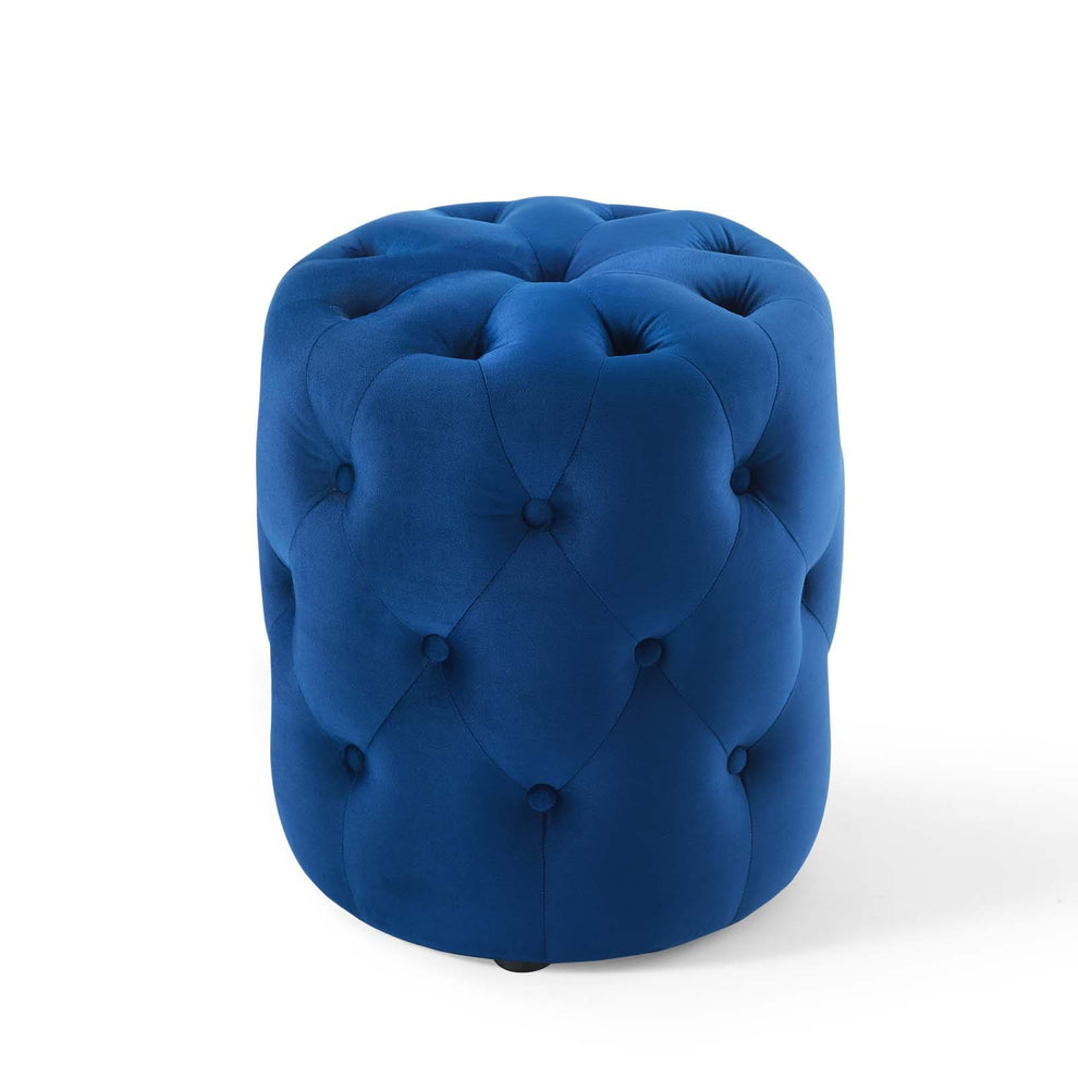 Modway Anthem Tufted Button Round Performance Velvet Ottoman - EEI-3778 | Ottomans | Modishstore - 21