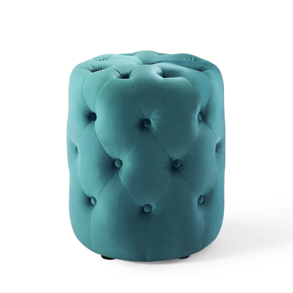 Modway Anthem Tufted Button Round Performance Velvet Ottoman - EEI-3778 | Ottomans | Modishstore - 26