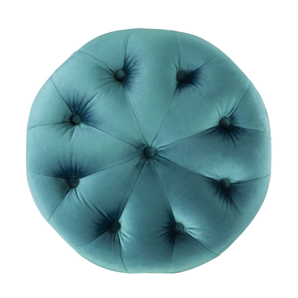 Modway Anthem Tufted Button Round Performance Velvet Ottoman - EEI-3778 | Ottomans | Modishstore - 28
