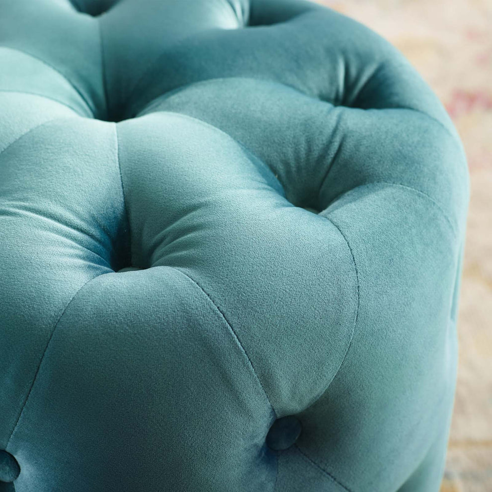 Modway Anthem Tufted Button Round Performance Velvet Ottoman - EEI-3778 | Ottomans | Modishstore - 30