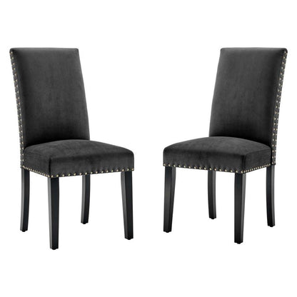 Modway Parcel Performance Velvet Dining Side Chairs - Set of 2 - EEI-3779 | Side Chairs | Modishstore - 15