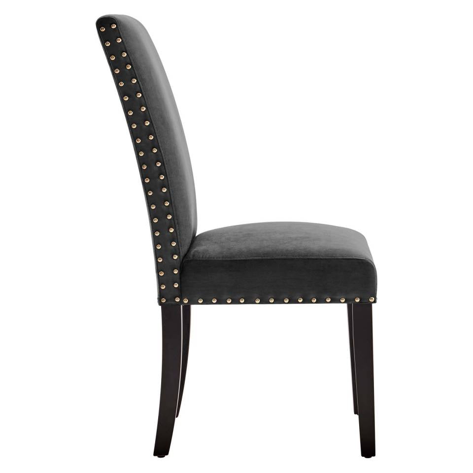 Modway Parcel Performance Velvet Dining Side Chairs - Set of 2 - EEI-3779 | Side Chairs | Modishstore - 5