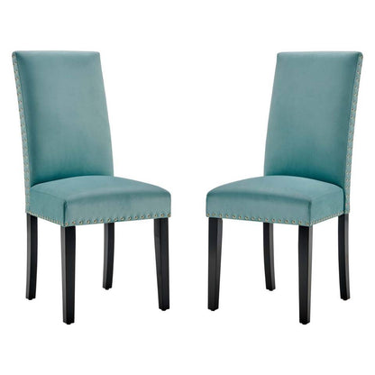 Modway Parcel Performance Velvet Dining Side Chairs - Set of 2 - EEI-3779 | Side Chairs | Modishstore - 10
