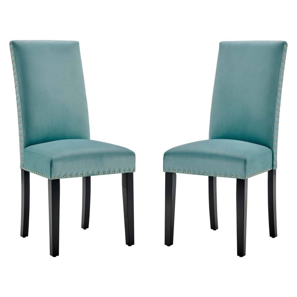Modway Parcel Performance Velvet Dining Side Chairs - Set of 2 - EEI-3779 | Side Chairs | Modishstore - 10