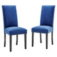 Modway Parcel Performance Velvet Dining Side Chairs - Set of 2 - EEI-3779 | Side Chairs | Modishstore - 11