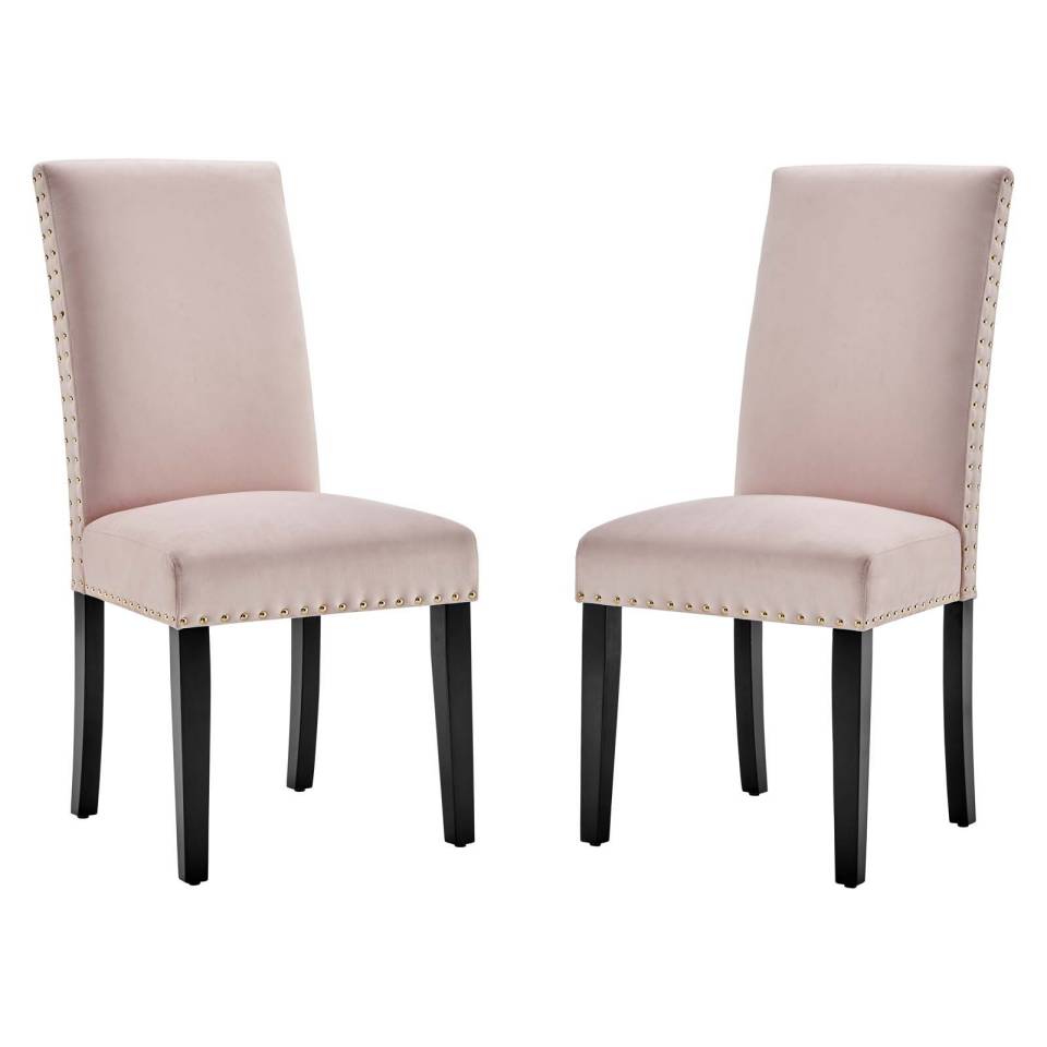 Modway Parcel Performance Velvet Dining Side Chairs - Set of 2 - EEI-3779 | Side Chairs | Modishstore - 12