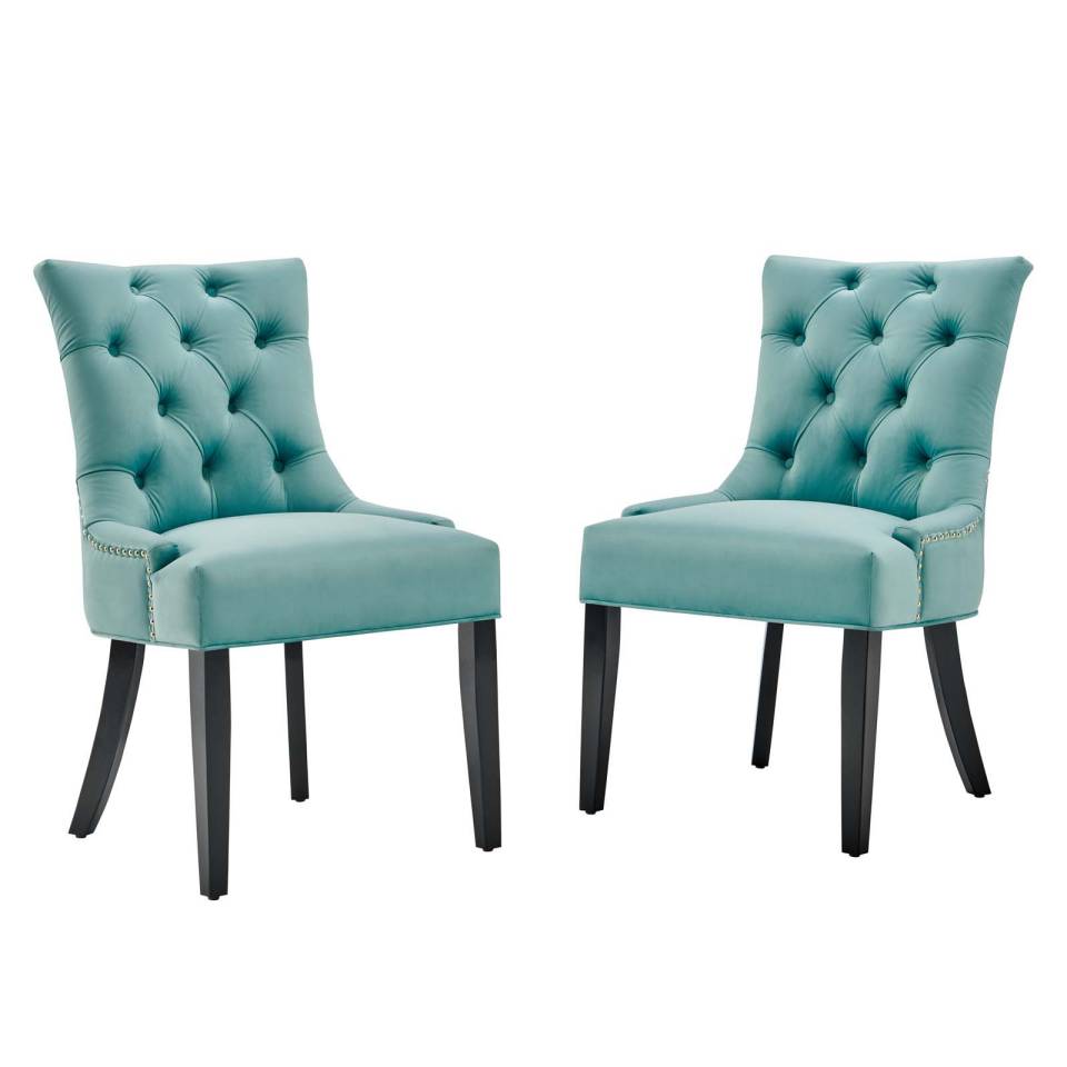 Modway Regent Tufted Performance Velvet Dining Side Chairs - Set of 2 | Side Chairs | Modishstore-12