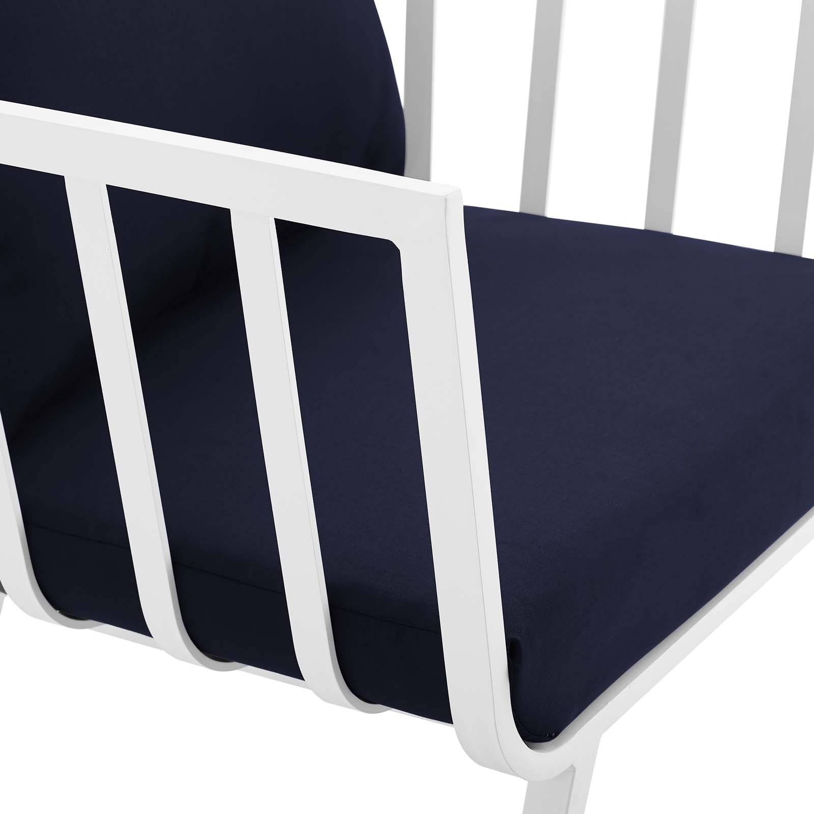 Modway Riverside 4 Piece Outdoor Patio Aluminum Set - EEI-3787 | Outdoor Sofas, Loveseats & Sectionals | Modishstore - 12