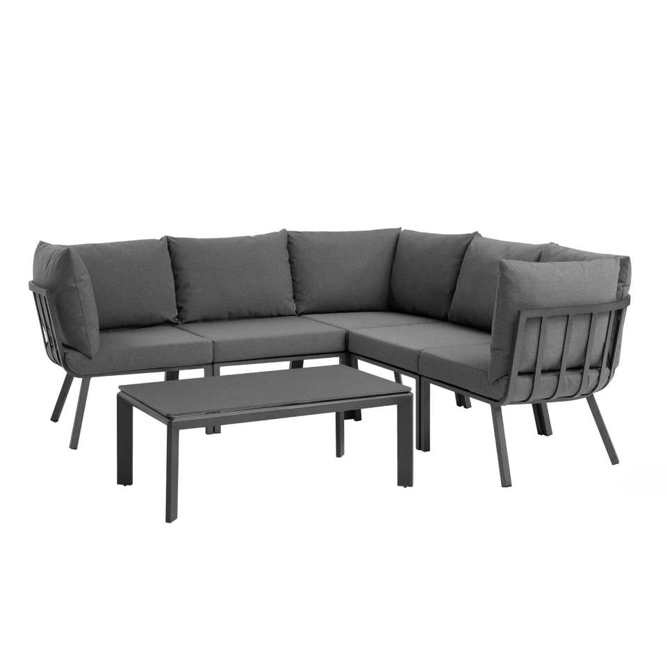 Modway Riverside 6 Piece Outdoor Patio Aluminum Set - EEI-3788 | Modishstore - 2