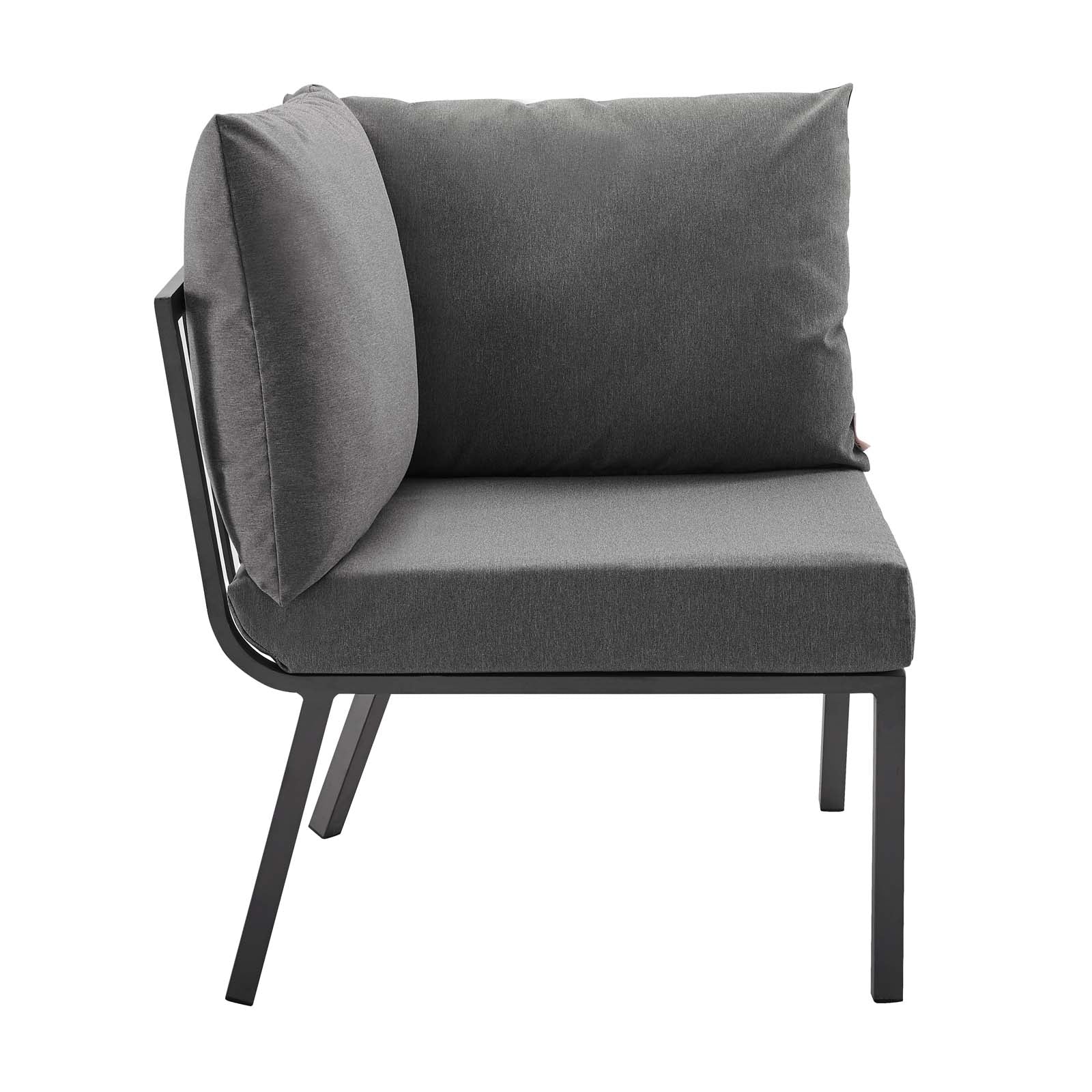 Modway Riverside 7 Piece Outdoor Patio Aluminum Set - EEI-3790 | Outdoor Sofas, Loveseats & Sectionals | Modishstore - 6