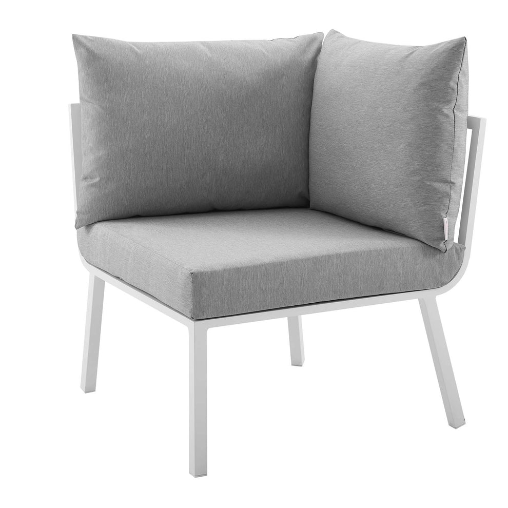 Riverside 5 Piece Outdoor Patio Aluminum Set By Modway - EEI-3792 | Outdoor Sofas, Loveseats & Sectionals | Modishstore - 45