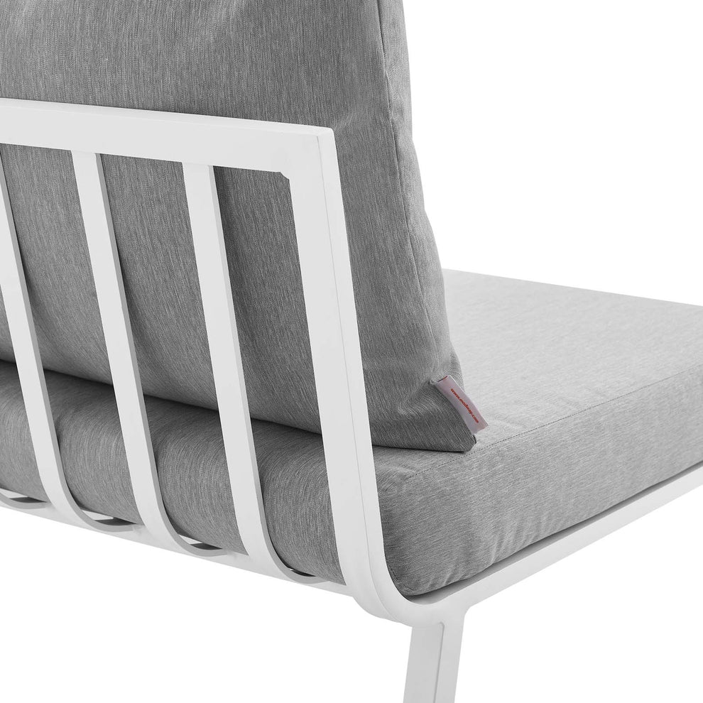 Riverside 5 Piece Outdoor Patio Aluminum Set By Modway - EEI-3793 | Outdoor Sofas, Loveseats & Sectionals | Modishstore - 36