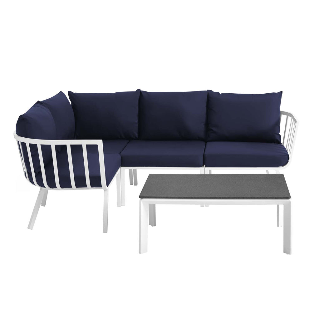 Riverside 5 Piece Outdoor Patio Aluminum Set By Modway - EEI-3793 | Outdoor Sofas, Loveseats & Sectionals | Modishstore - 40