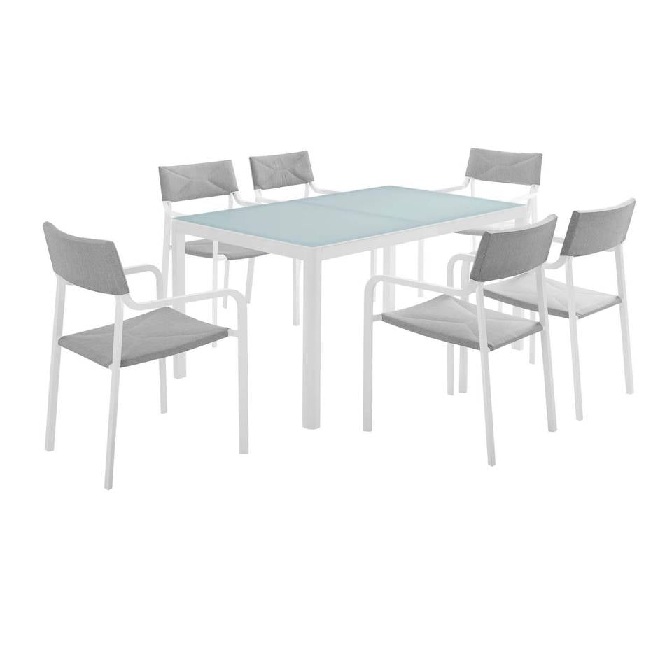Modway Raleigh 7 Piece Outdoor Patio Aluminum Dining Set - EEI-3797 | Outdoor Dining Sets | Modishstore - 2