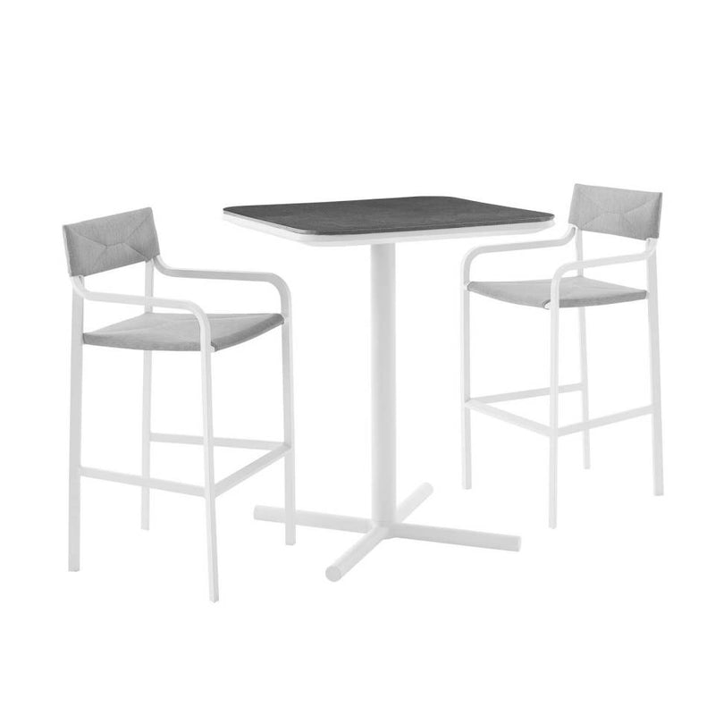 Modway Raleigh 3 Piece Outdoor Patio Aluminum Bar Set - EEI-3798 | Outdoor Dining Sets | Modishstore - 2