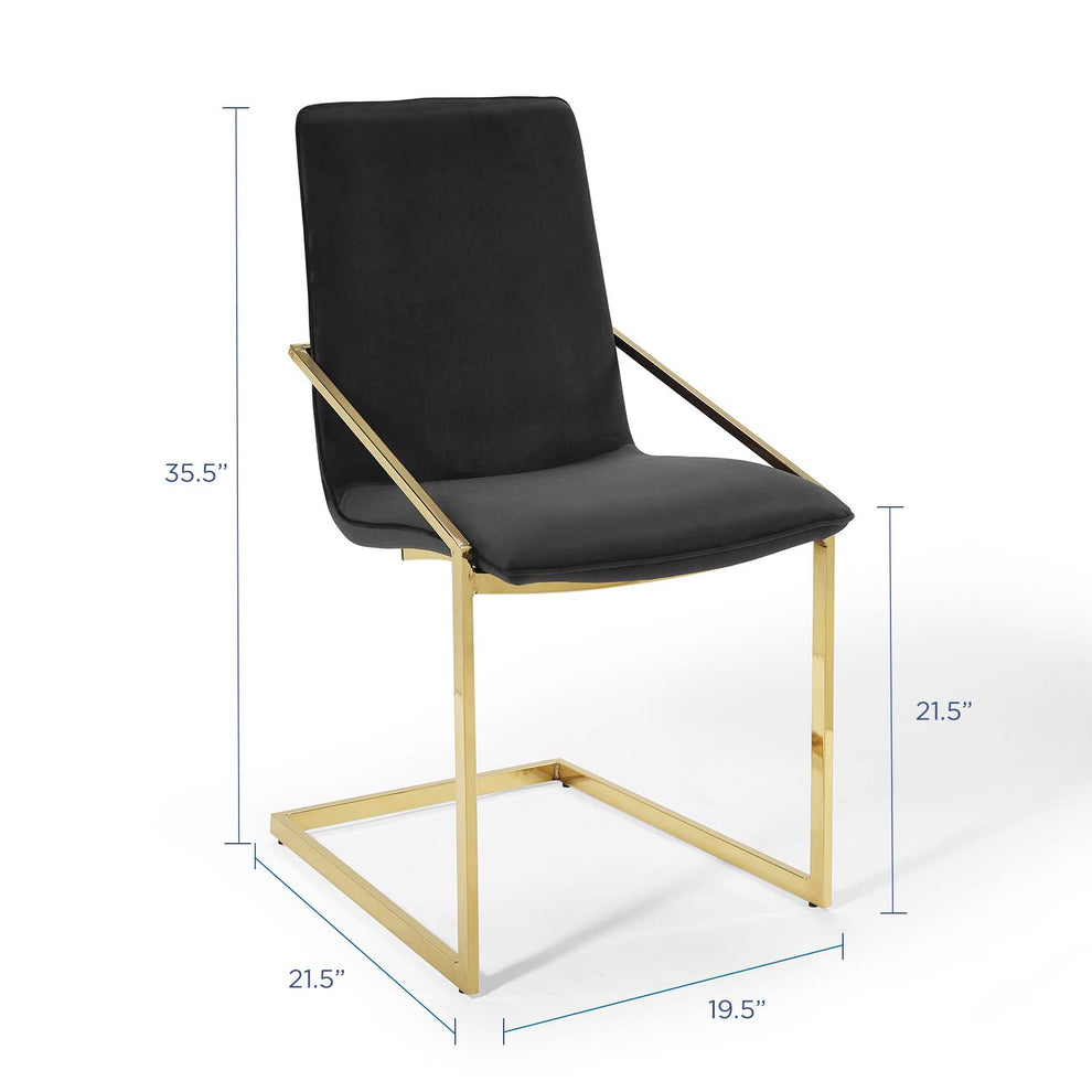 Modway Pitch Performance Velvet Dining Armchair - EEI-3799 | Dining Chairs | Modishstore - 8