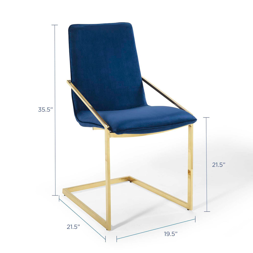Modway Pitch Performance Velvet Dining Armchair - EEI-3799 | Dining Chairs | Modishstore - 22