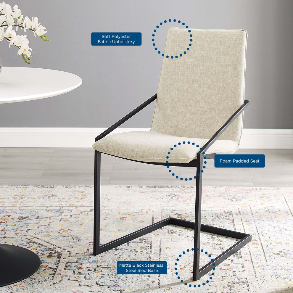 Modway Pitch Upholstered Fabric Dining Armchair - EEI-3800 | Dining Chairs | Modishstore - 3