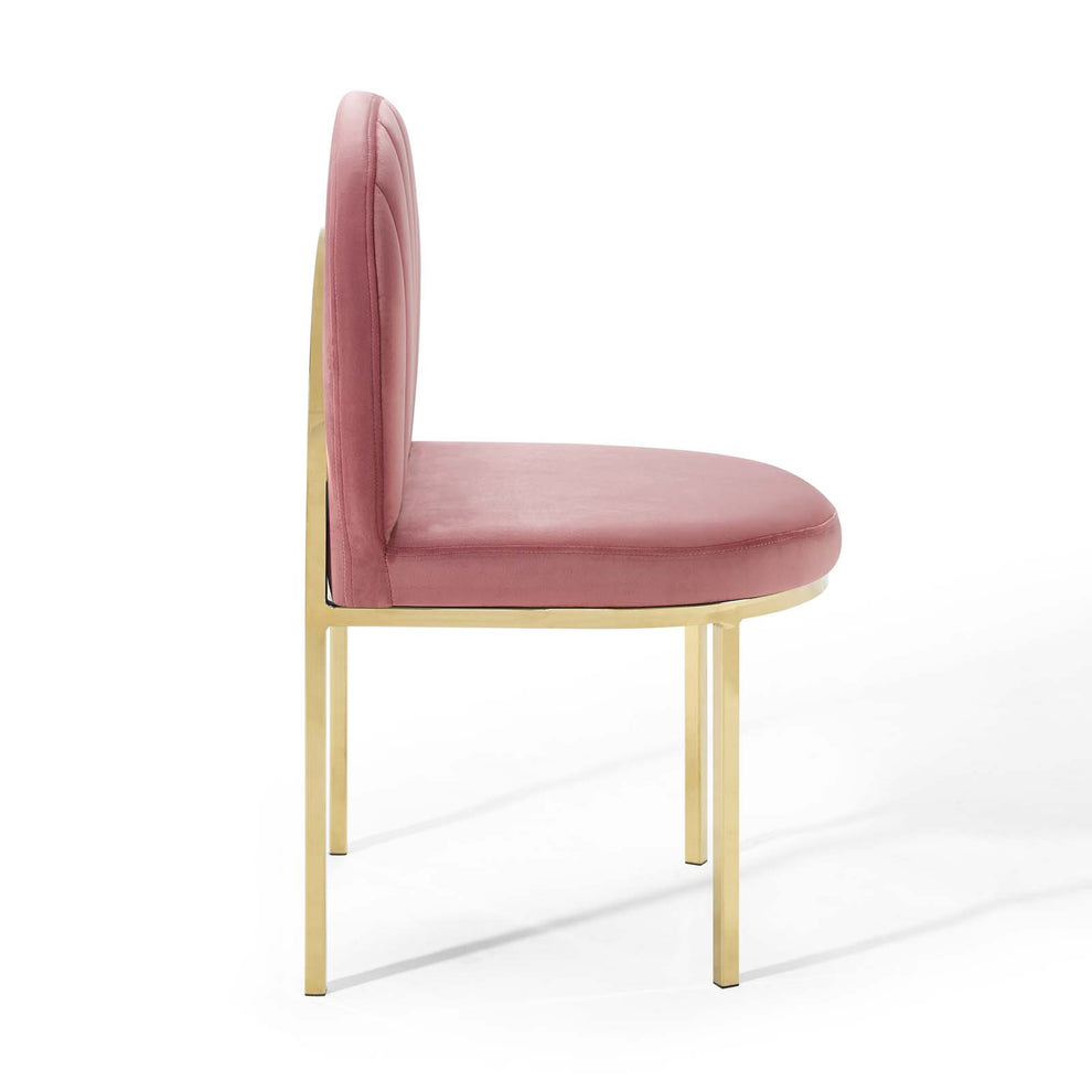 Modway Isla Channel Tufted Performance Velvet Dining Side Chair - EEI-3802 | Dining Chairs | Modishstore - 5