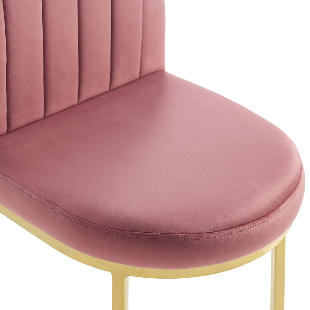 Modway Isla Channel Tufted Performance Velvet Dining Side Chair - EEI-3802 | Dining Chairs | Modishstore - 4