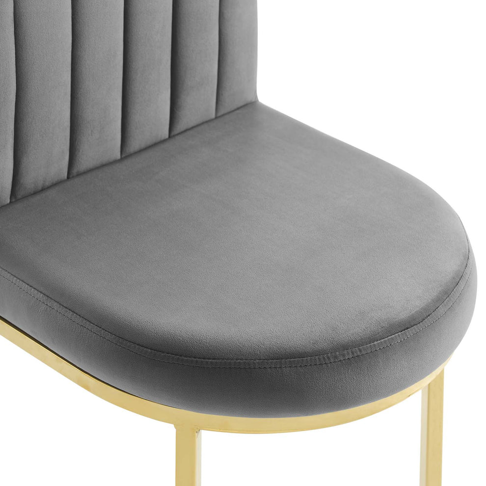 Modway Isla Channel Tufted Performance Velvet Dining Side Chair - EEI-3802 | Dining Chairs | Modishstore - 12