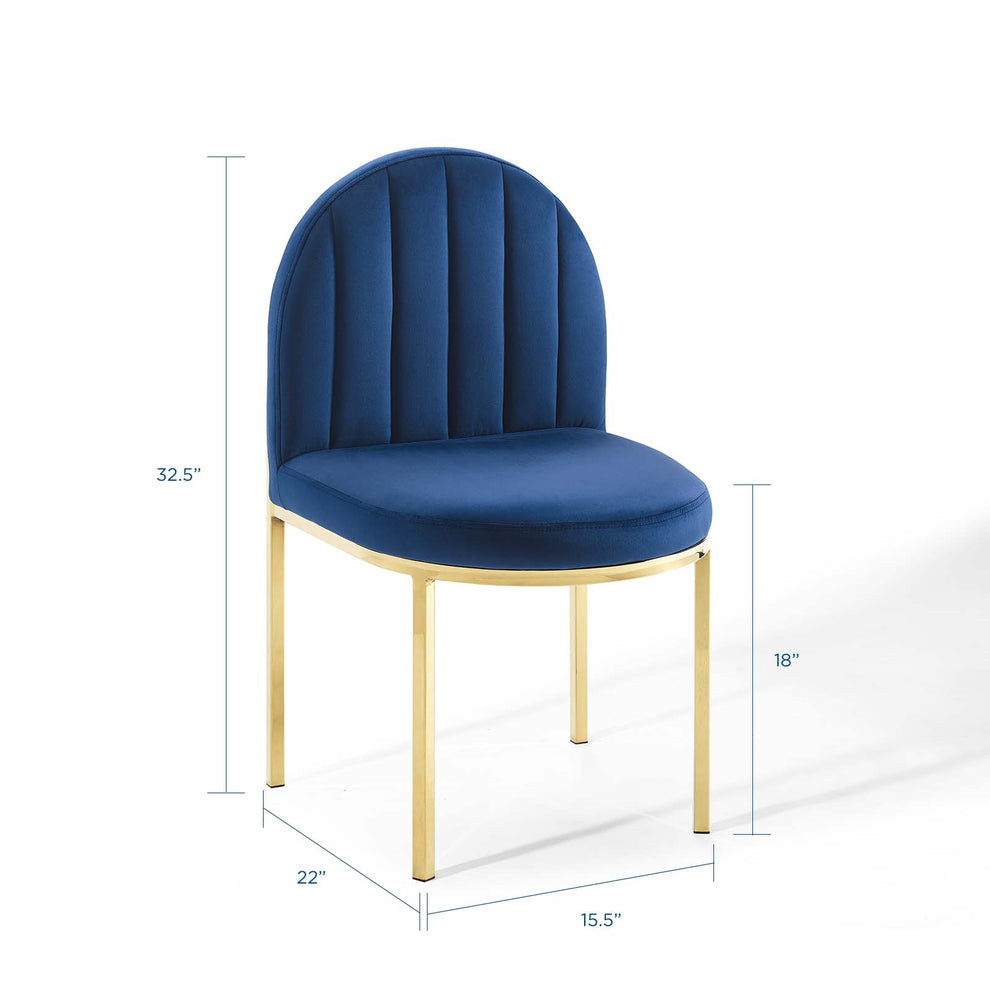 Modway Isla Channel Tufted Performance Velvet Dining Side Chair - EEI-3802 | Dining Chairs | Modishstore - 25