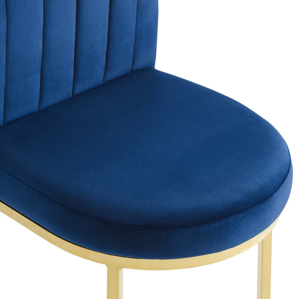 Modway Isla Channel Tufted Performance Velvet Dining Side Chair - EEI-3802 | Dining Chairs | Modishstore - 20