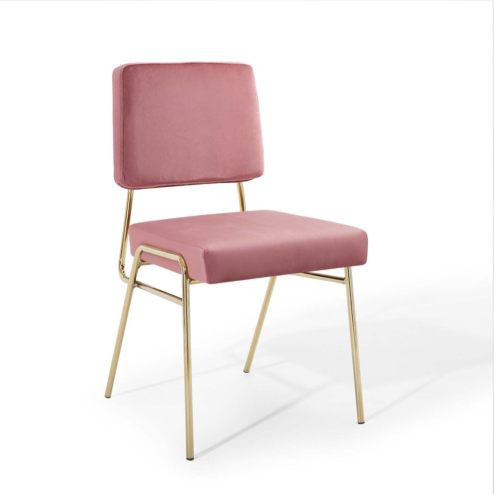 Modway Craft Performance Velvet Dining Side Chair - EEI-3804 | Dining Chairs | Modishstore - 6
