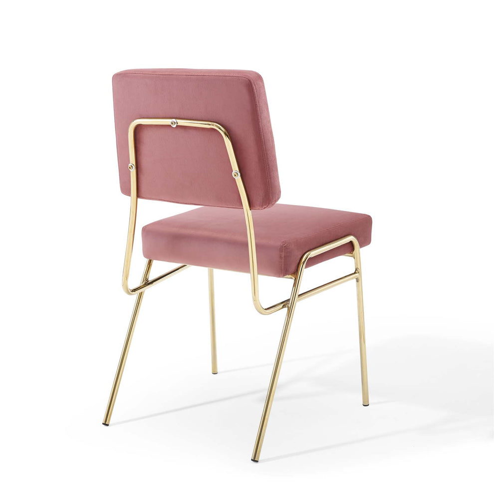 Modway Craft Performance Velvet Dining Side Chair - EEI-3804 | Dining Chairs | Modishstore - 5