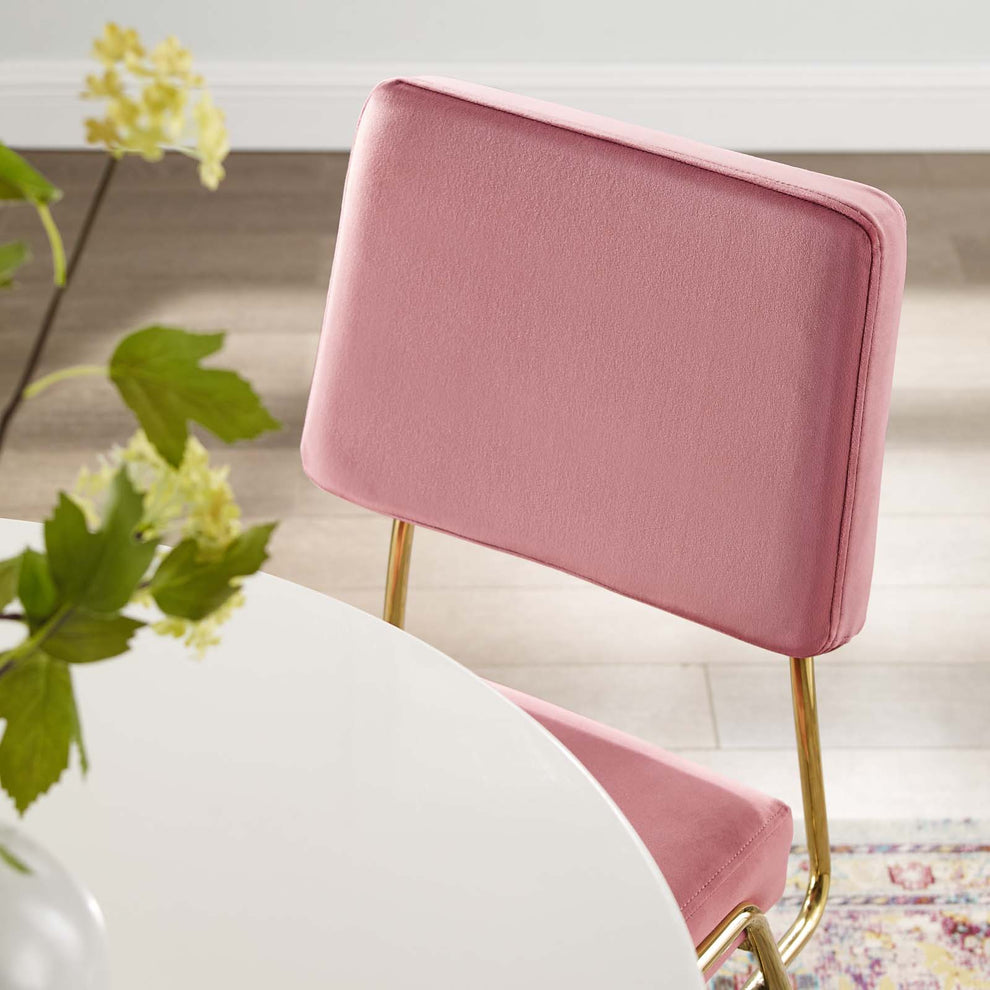 Modway Craft Performance Velvet Dining Side Chair - EEI-3804 | Dining Chairs | Modishstore - 7