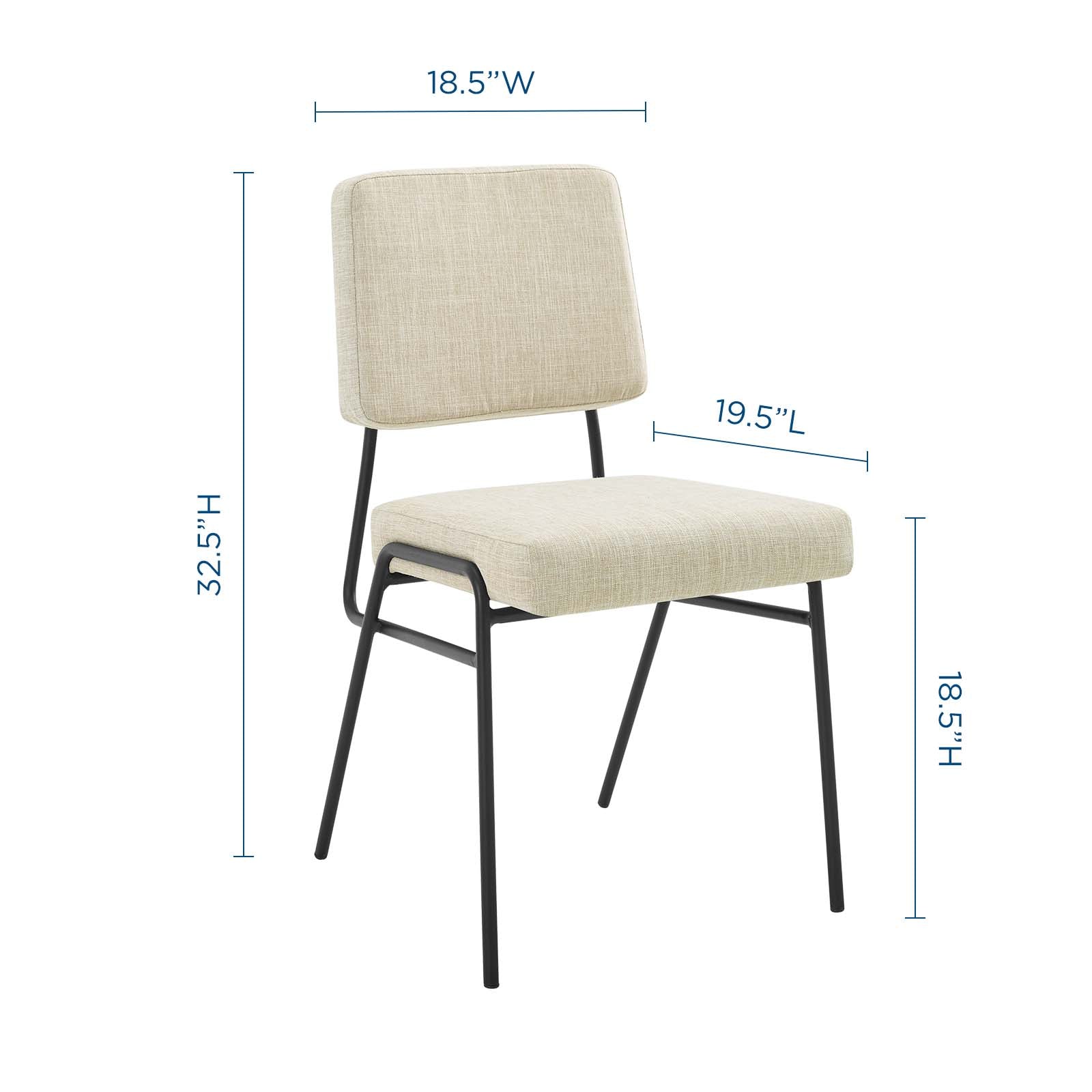 Modway Craft Upholstered Fabric Dining Side Chair | Dining Chairs | Modishstore-9