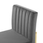 Modway Carriage Channel Tufted Sled Base Performance Velvet Dining Chair - EEI-3806 | Dining Chairs | Modishstore - 2