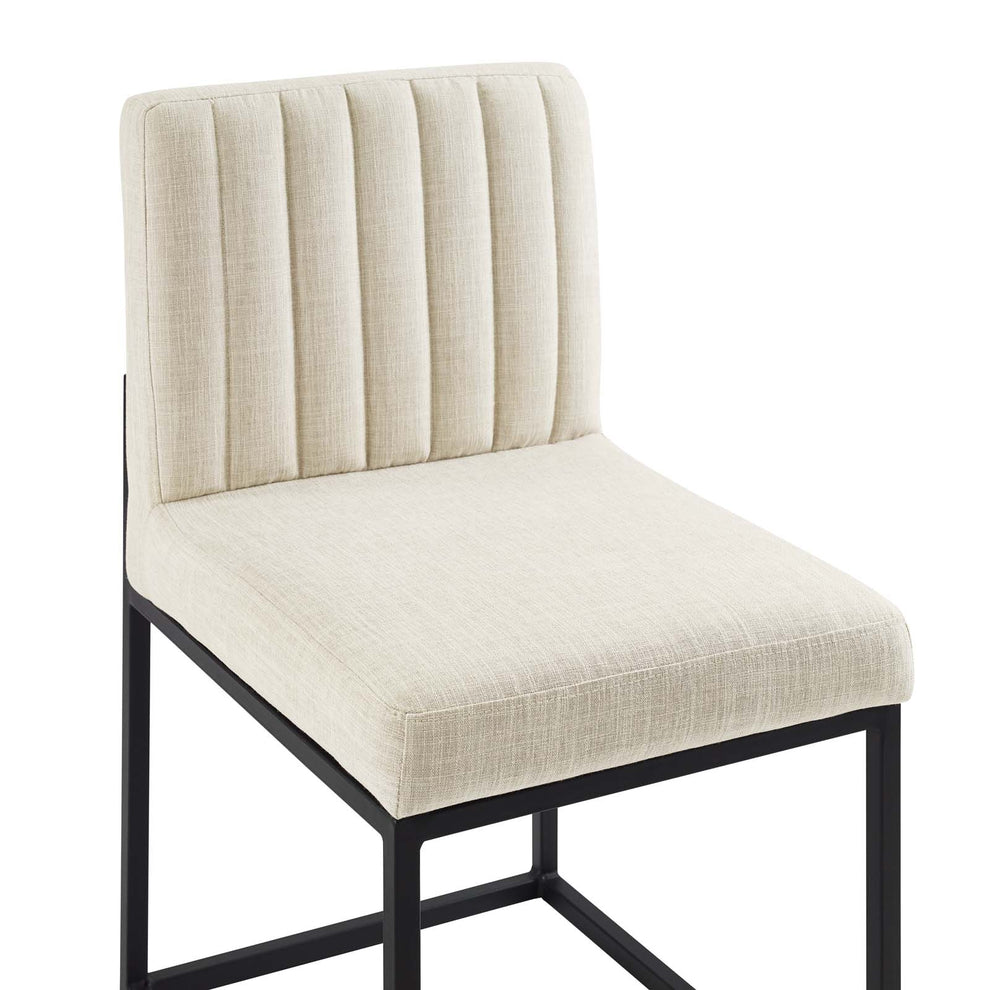 Modway Carriage Channel Tufted Sled Base Upholstered Fabric Dining Chair - EEI-3807 | Dining Chairs | Modishstore - 2