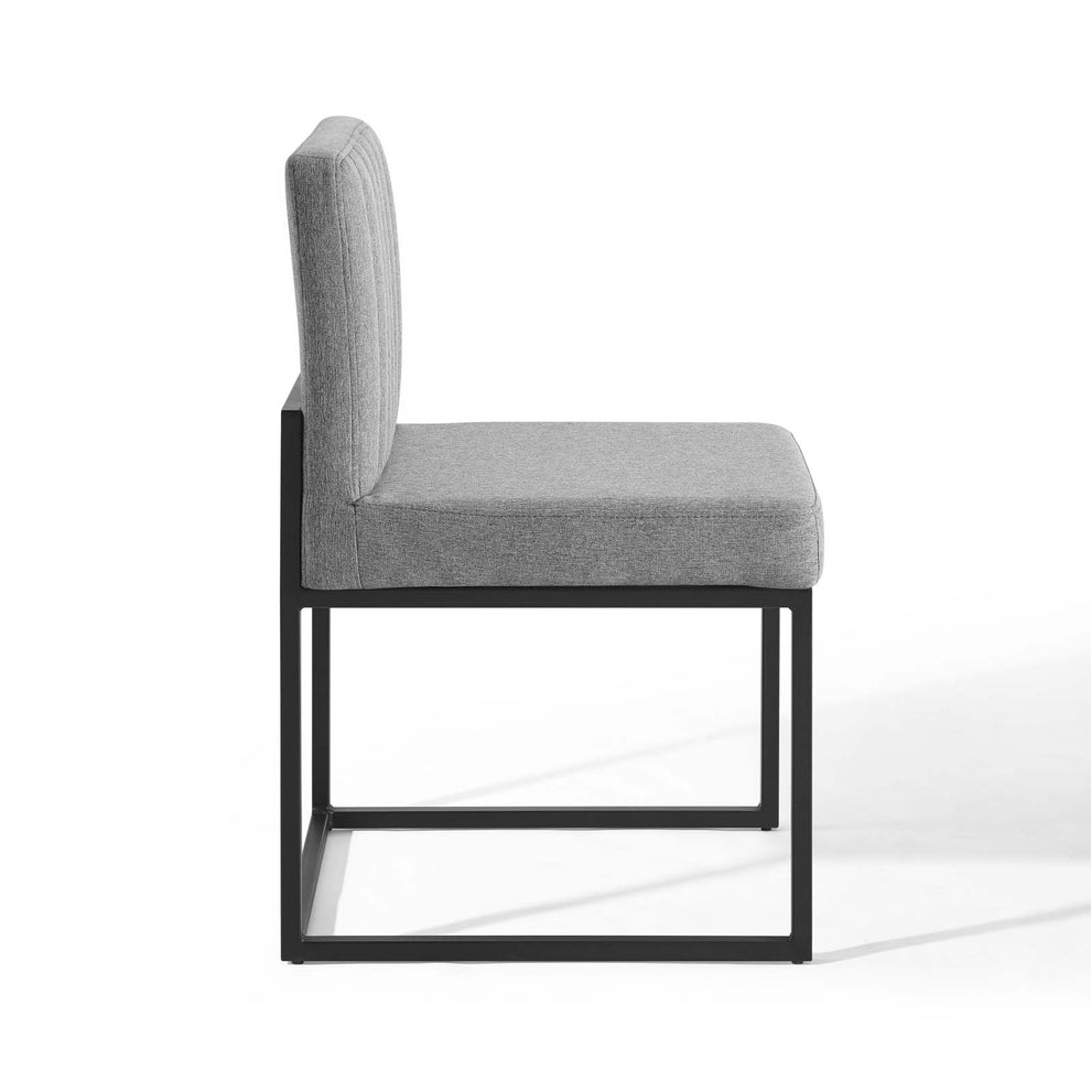 Modway Carriage Channel Tufted Sled Base Upholstered Fabric Dining Chair - EEI-3807 | Dining Chairs | Modishstore - 12