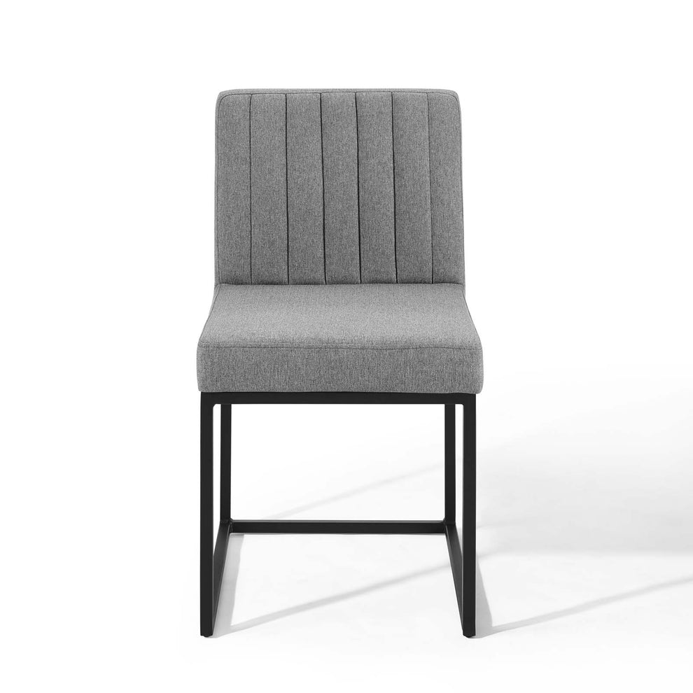Modway Carriage Channel Tufted Sled Base Upholstered Fabric Dining Chair - EEI-3807 | Dining Chairs | Modishstore - 15