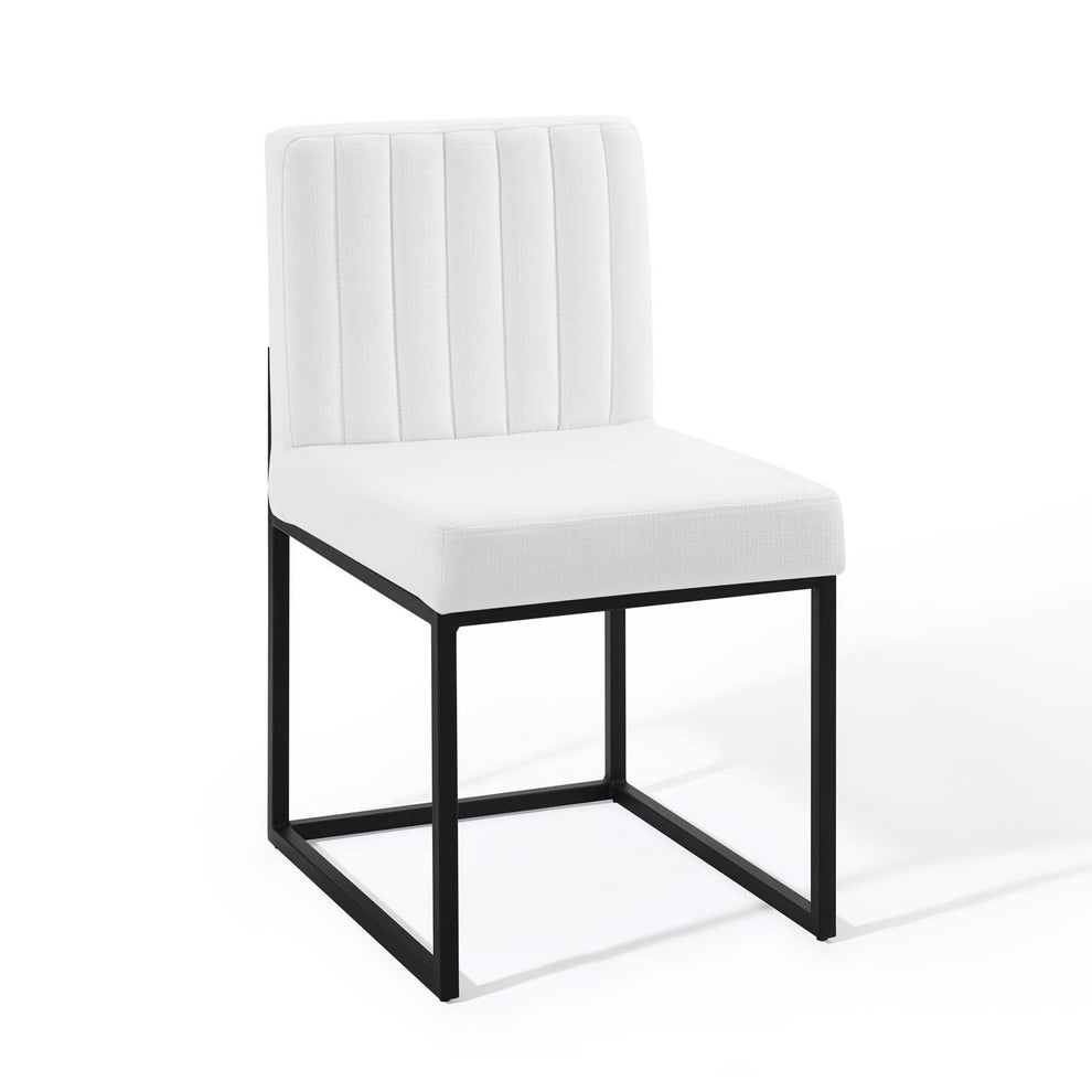 Modway Carriage Channel Tufted Sled Base Upholstered Fabric Dining Chair - EEI-3807 | Dining Chairs | Modishstore - 22