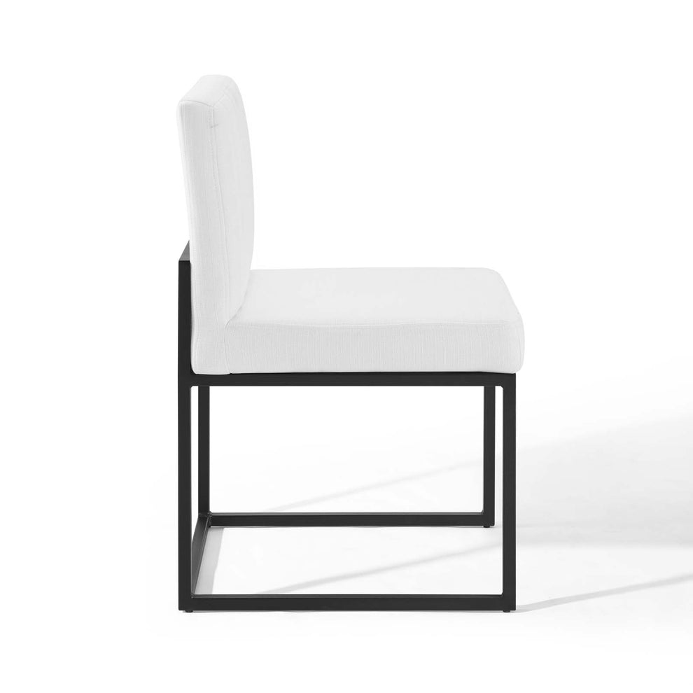 Modway Carriage Channel Tufted Sled Base Upholstered Fabric Dining Chair - EEI-3807 | Dining Chairs | Modishstore - 13