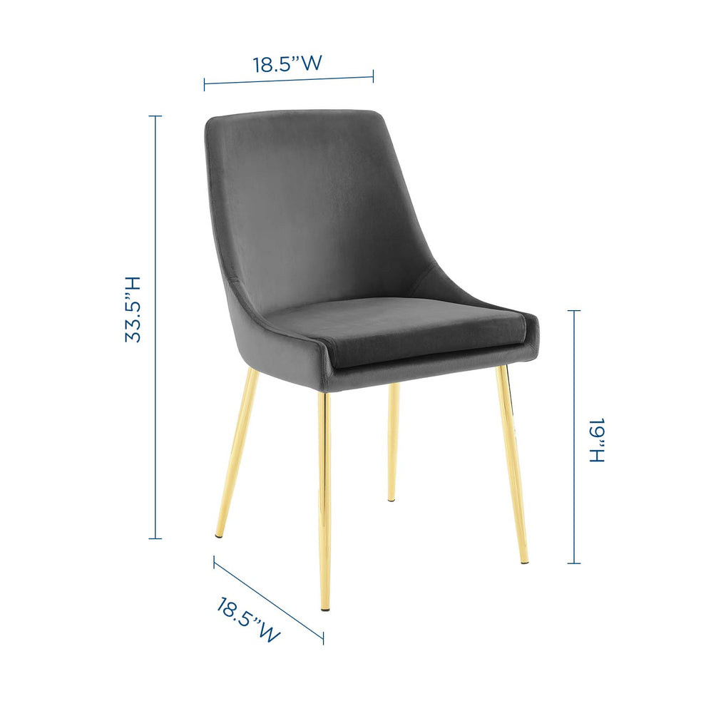Modway Viscount Performance Velvet Dining Chairs - Set of 2 - EEI-3808 | Dining Chairs | Modishstore - 12