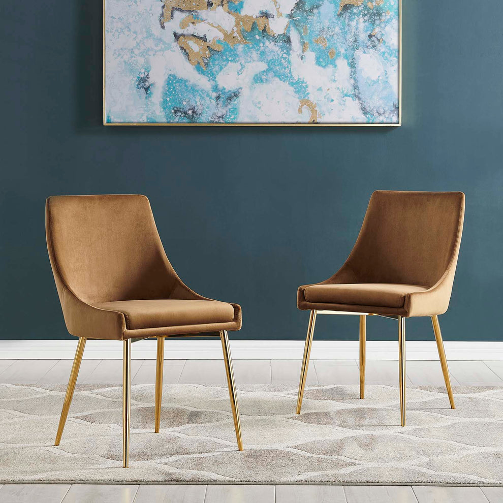 Modway Viscount Performance Velvet Dining Chairs - Set of 2 - EEI-3808 | Dining Chairs | Modishstore - 15