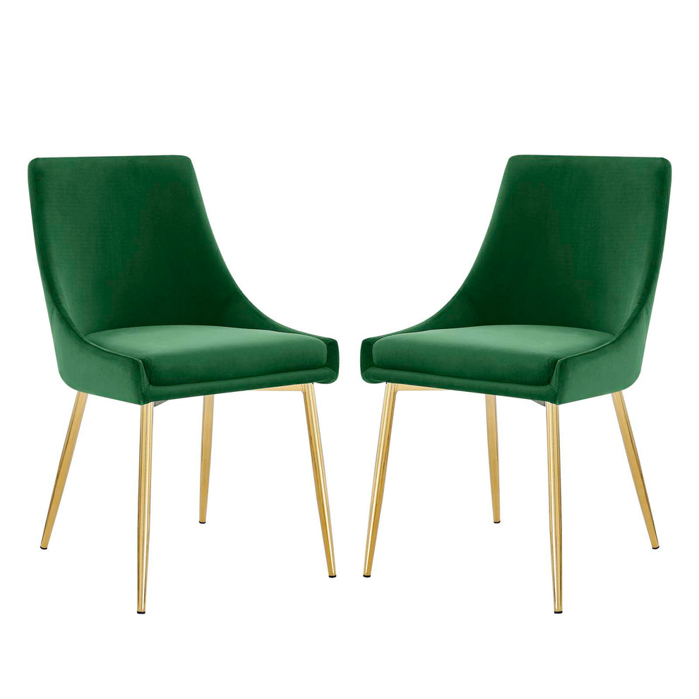 Modway Viscount Performance Velvet Dining Chairs - Set of 2 - EEI-3808 | Dining Chairs | Modishstore - 57