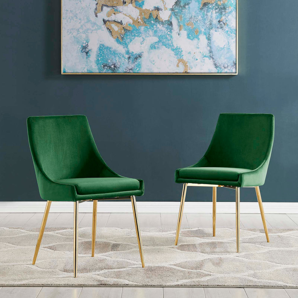 Modway Viscount Performance Velvet Dining Chairs - Set of 2 - EEI-3808 | Dining Chairs | Modishstore - 18