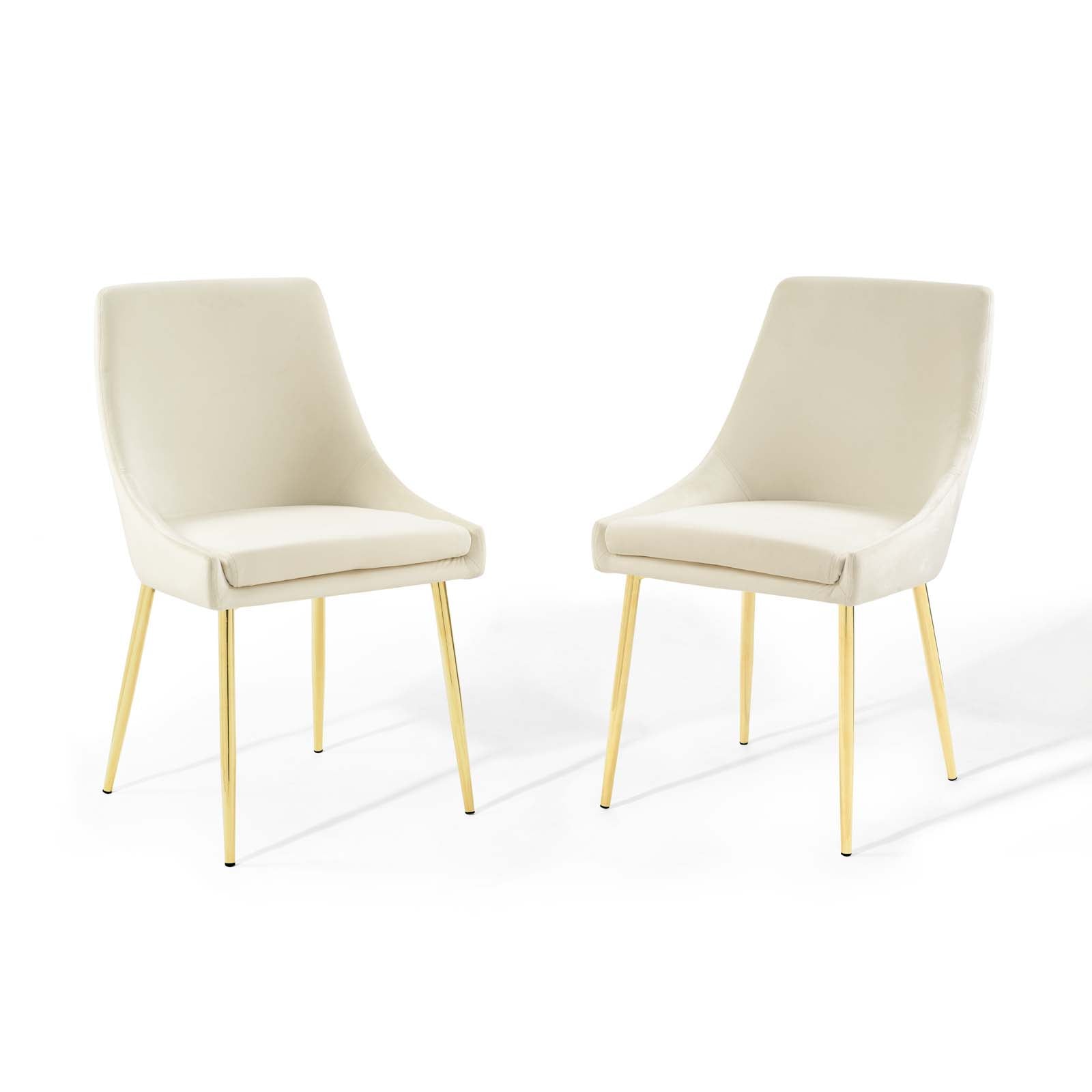 Modway Viscount Performance Velvet Dining Chairs - Set of 2 | Dining Chairs | Modishstore-73