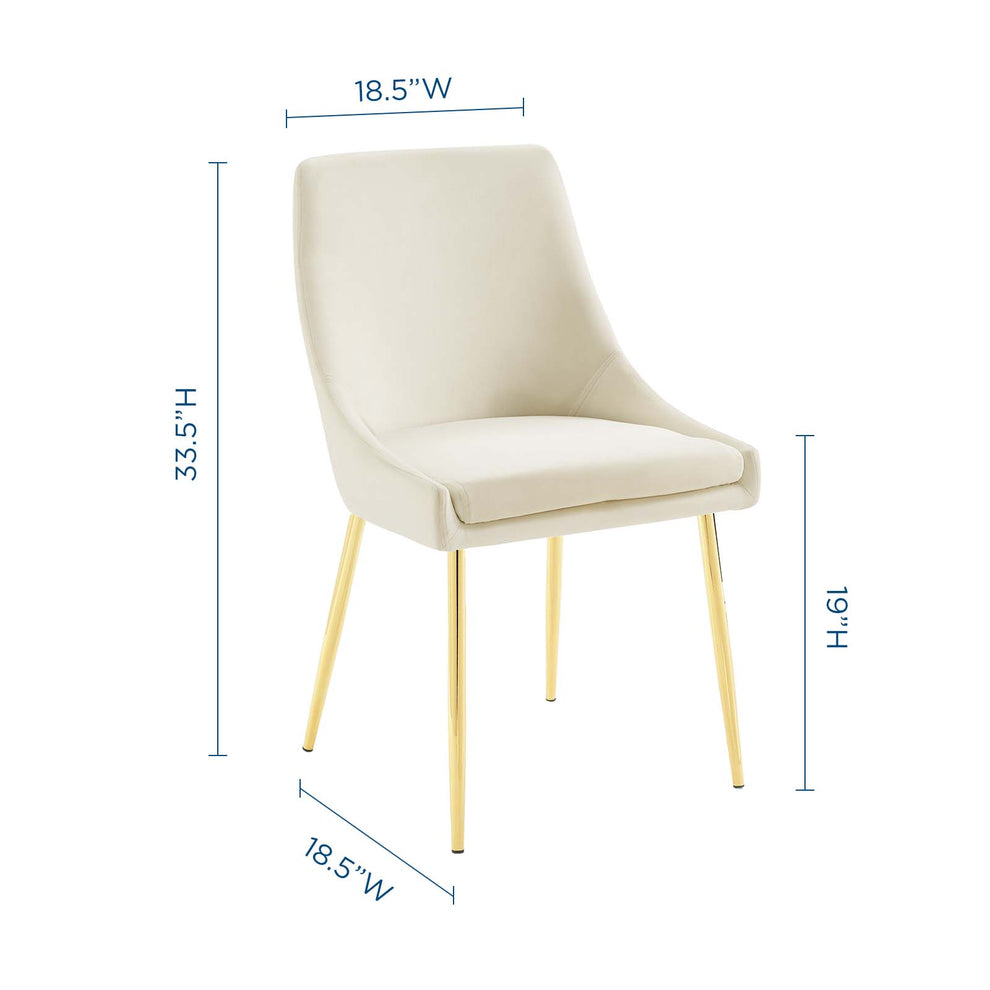 Modway Viscount Performance Velvet Dining Chairs - Set of 2 - EEI-3808 | Dining Chairs | Modishstore - 13
