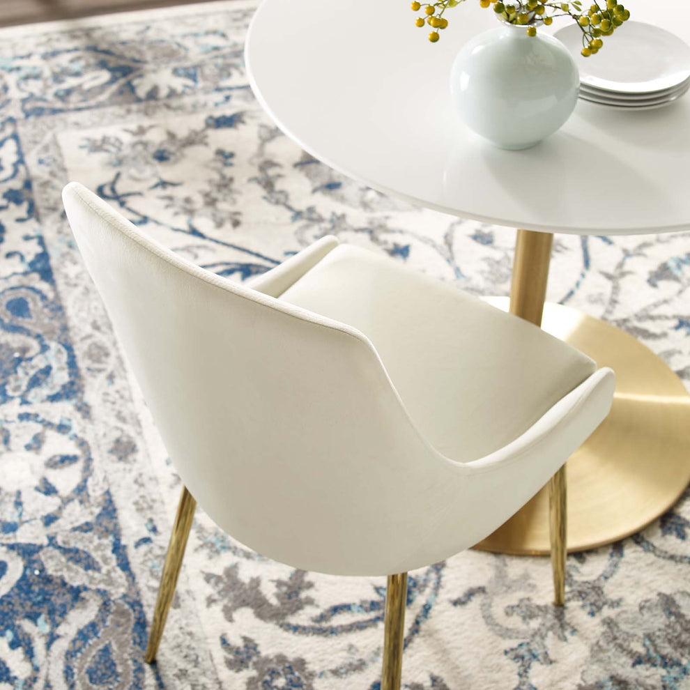Modway Viscount Performance Velvet Dining Chairs - Set of 2 - EEI-3808 | Dining Chairs | Modishstore - 11