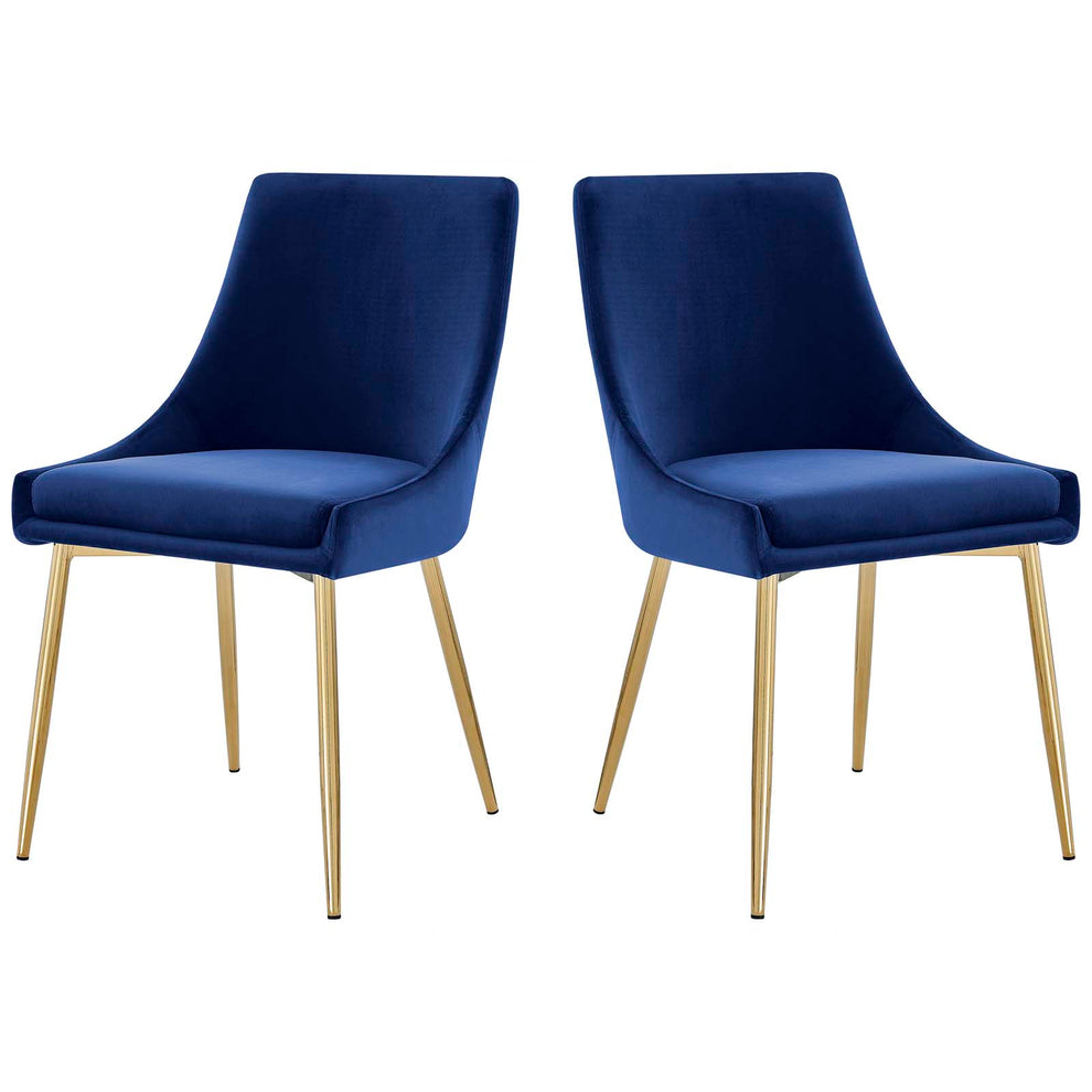 Modway Viscount Performance Velvet Dining Chairs - Set of 2 - EEI-3808 | Dining Chairs | Modishstore - 59