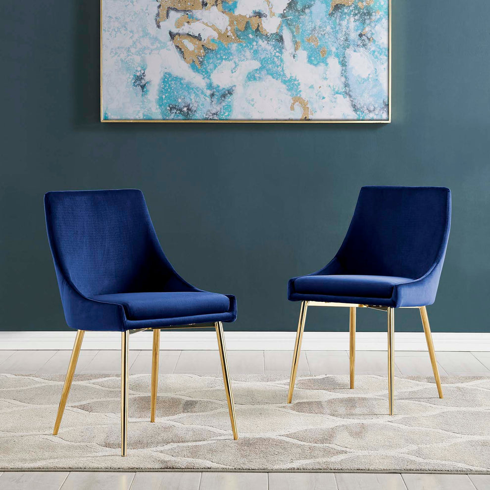 Modway Viscount Performance Velvet Dining Chairs - Set of 2 - EEI-3808 | Dining Chairs | Modishstore - 19