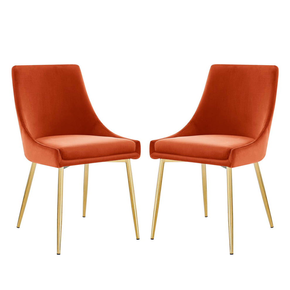 Modway Viscount Performance Velvet Dining Chairs - Set of 2 - EEI-3808 | Dining Chairs | Modishstore - 61