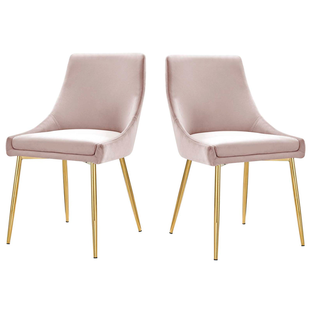 Modway Viscount Performance Velvet Dining Chairs - Set of 2 - EEI-3808 | Dining Chairs | Modishstore - 24