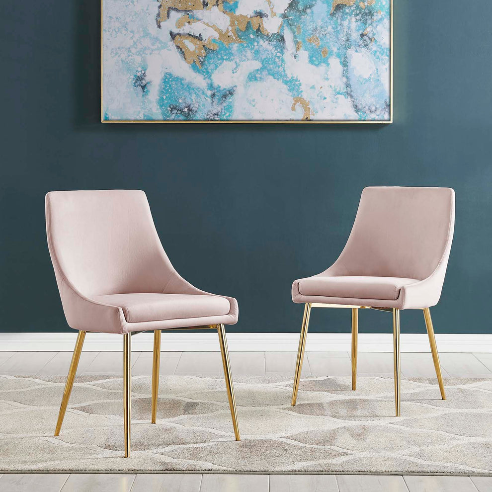 Modway Viscount Performance Velvet Dining Chairs - Set of 2 - EEI-3808 | Dining Chairs | Modishstore - 14
