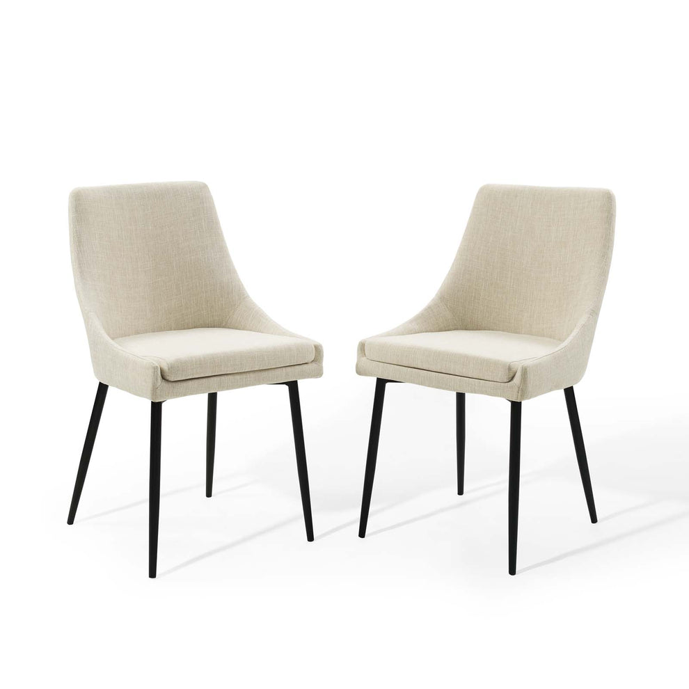 Modway Viscount Upholstered Fabric Dining Chairs - Set of 2 - EEI-3809 Polyester Fabric Upholstery Dense Foam Padding 33.5 inch height Dining Chair | Dining Chairs | Modishstore - 5